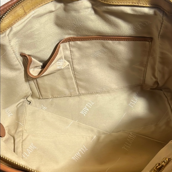 Alviero Martini Tan Map Print Women's Bag - Picture 12 of 15